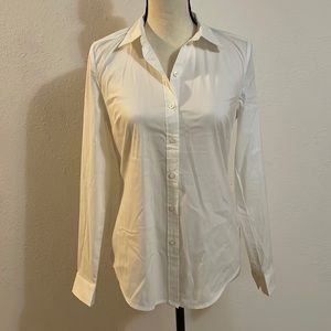 NWT Loft White Long-Sleeved Blouse